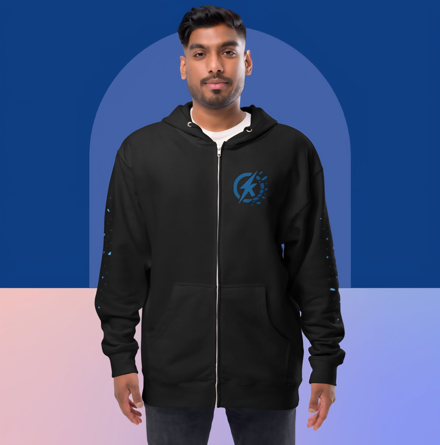 Unisex K Strike Fleece Zip Up Hoodie